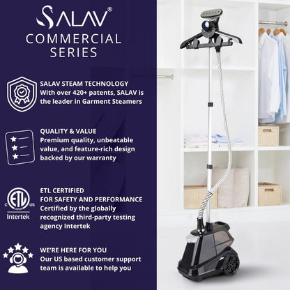 SALAV Heavy Duty Full-Size Garment Steamer 1800W