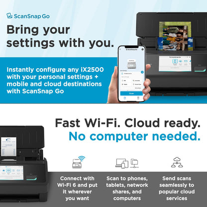 SCANSNAP iX2500 High-Speed Wireless Document & Photo Scanner