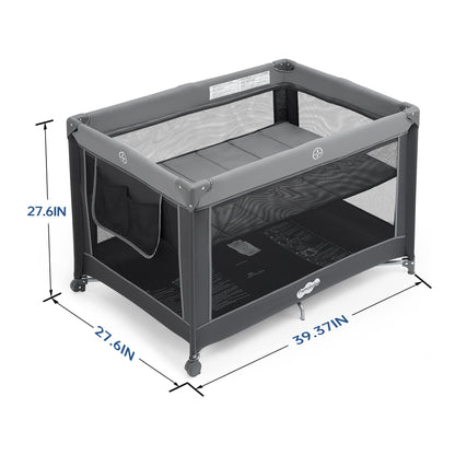 PAMO BABE Portable Playpen Foldable Playard for Babies & Toddlers