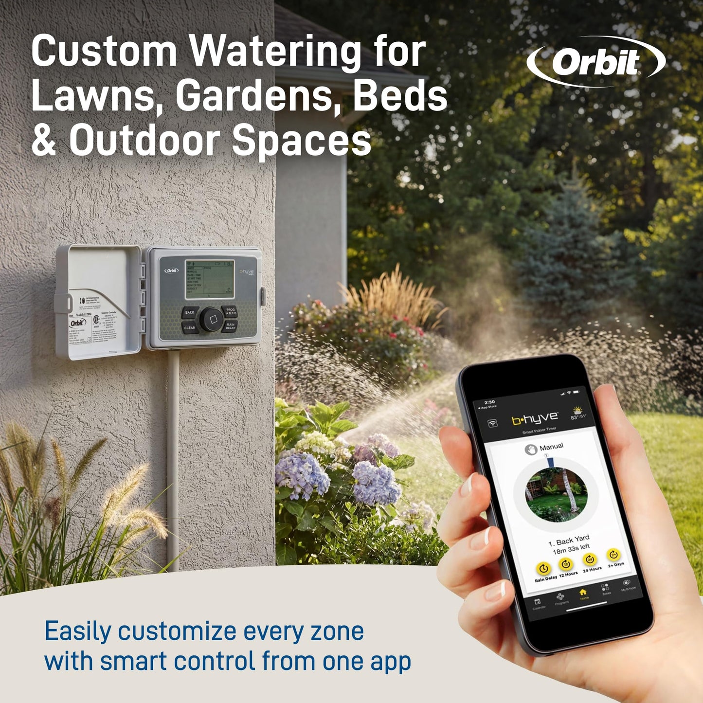 ORBIT B-hyve 6-Zone Smart Sprinkler Controller