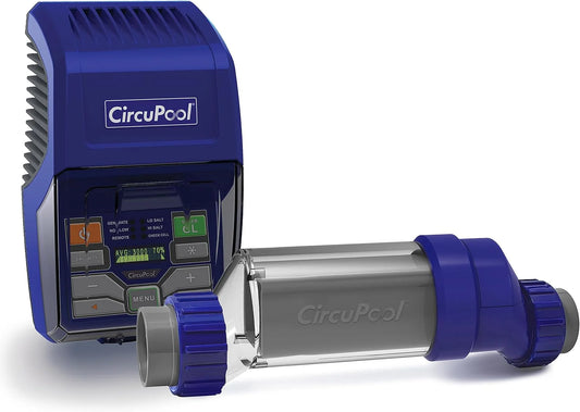 Complete Salt Water Chlorination System for Swimming Pools | Titanium Cell & 7 Year Manufacturer Warranty | No DIY Install Penalty.