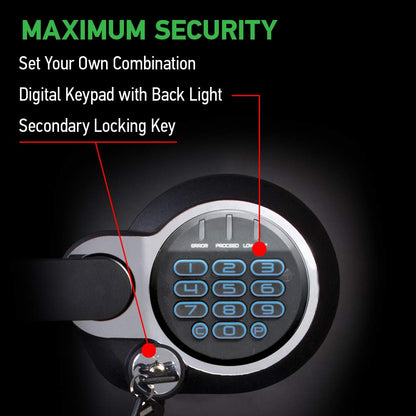 SENTRYSAFE Digital Safe Box - Waterproof & Fireproof Alloy Steel