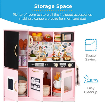 Best Pretend Kitchen Wooden Toy Set for Kids