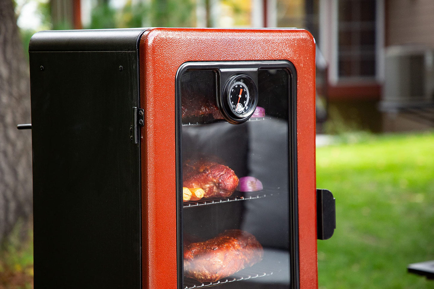 PIT BOSS 3-Series Gas Vertical Smoker - Red Hammertone 10773