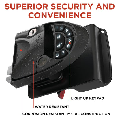 RVLOCK V4 Premium Metal RV Door Lock with Keypad & Remote